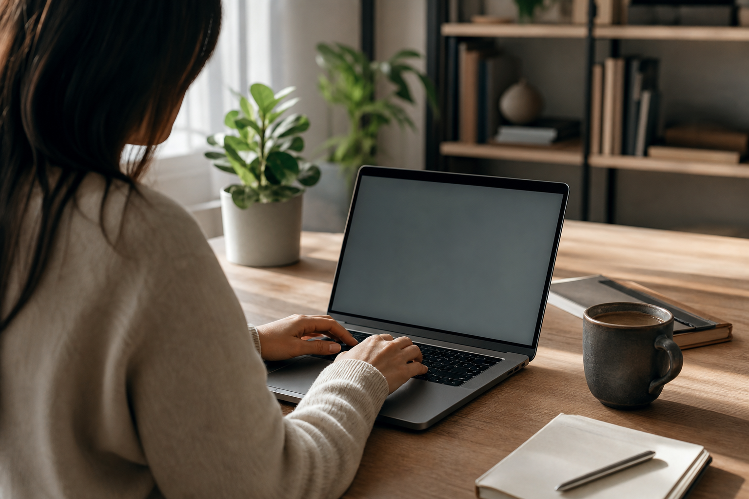 Beginner UGC creator writing a brand pitch email on a laptop